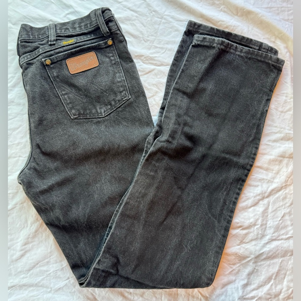 Men's 34x36 Wrangler Black 36MWZBK Premium Performance Cowboy Cut Slim Fit Jean